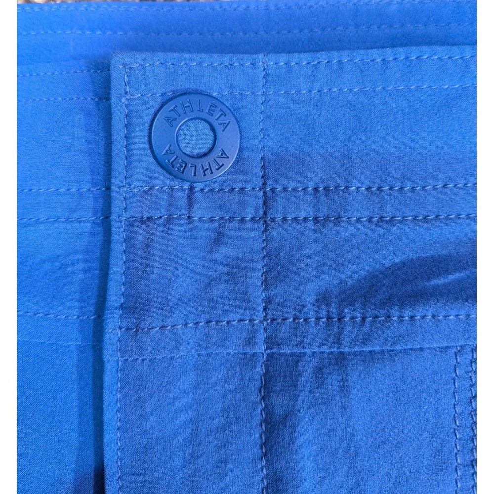 Athleta Blue Hiking Shorts Womens Size 10 Athletic Outdoor Activewear Casual - Picture 2 of 16